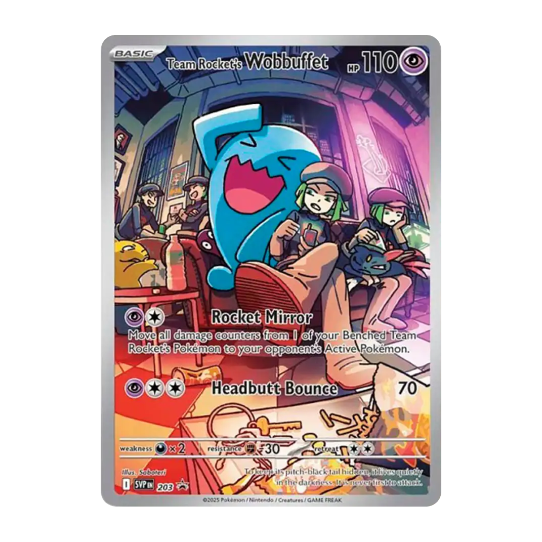Destined Rivals - Team Rocket's Wobbuffet (SVP 203)(Promo) SEALED